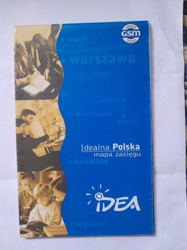 Mapa zasięgów sieci GSM, Idea, rok 2000