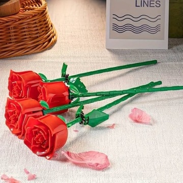 Zestaw lego Kwiat Róży CZERWONA 