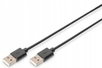 Kabel USB - USB Digitus AK-300100-030-S czarny 3 m