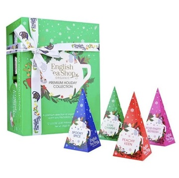 English Tea Shop Premium Holiday zestaw herbat w piramidkach 12szt