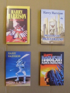 Harry Harrison - zestaw 4 książek - klasyka SF 