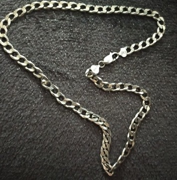 Łańcuszek, łańcuch męski srebrny 925 