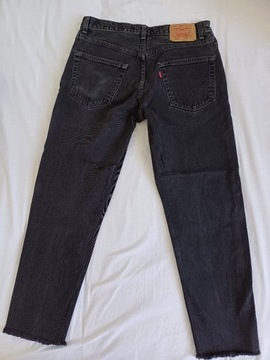 grafitowe jeansy Levi's 550, W32 L29 (S/M)