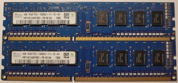 RAM 8GB (2x4GB) 1600MHz DDR3 CL11 PC3-12800