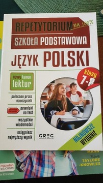 Repetytorium 7- 8 klasa język polski 