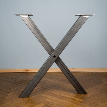 2 nogi metalowe do stołu, loft, industrial 71x60