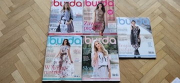 Burda rocznik 2012 numery 3,5,9,10 i 11