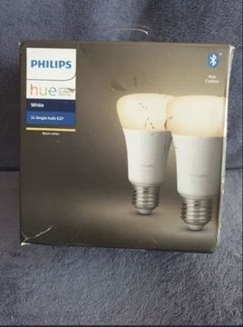 2 żarówki philips HUE E27 ciepła biała bluetooth