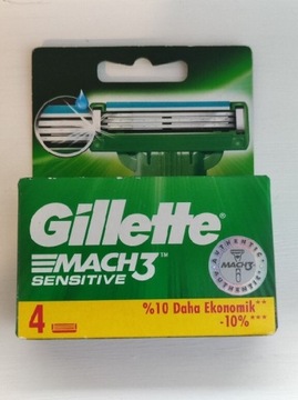 Gillette mach 3 4 sztuki 