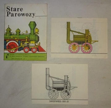 KOLOROWANKA Z PRL - STARE PAROWOZY - BDB