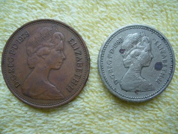 Moneta Elżbieta II Wielka Brytania One Pound 1983