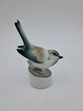 ZSOLNAY figurka porcelanowa ptak Piękna