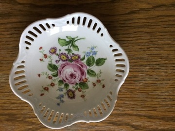 Talerz porcelanowy ażurowy LICHTE FINE CHINA GDR