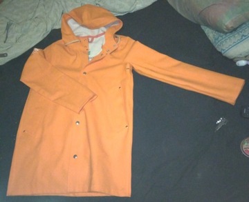 kurtka przeciwdeszczowa pomarańczowa gumowa #13
