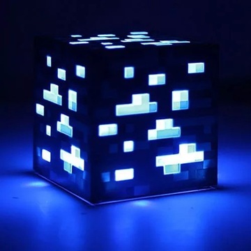 Minecraft lampka Ruda kostka dla dzieci LED 24hPL