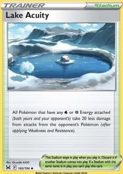 Karta Pokemon Lake Acuity (LOR 160/196)