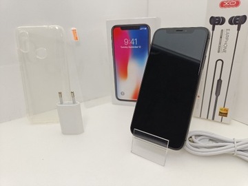 GWARANCJA 6 mc! iPhone X 64 gb Komplet dowóz Wawa