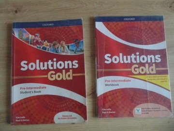 Podręcznik i ćwiczenia Solutions Gold Pre-intermediate Oxford