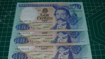 Banknot 100 escudos - Portugalia 1965 - UNC