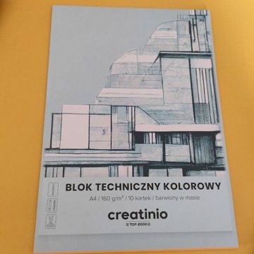 Blok techniczny kolorowy Creatinio Top 2000 160g