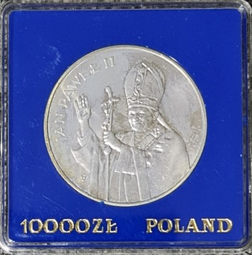 10 000 złotych - Jan Paweł II - 1987 rok 