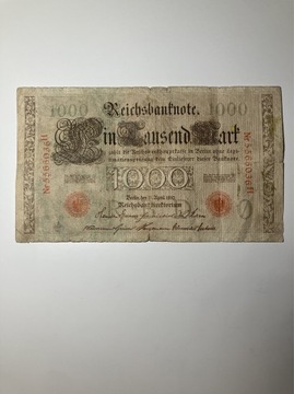 1000 marek 1910 rok niemcy stan 3