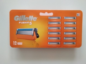 GILLETTE OSTRZA FUSION 5 WKŁADY ORYGINALNE 12 SZT 