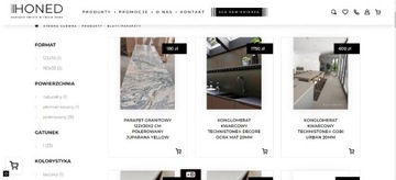 sklep internetowy z produktami - kamień naturalny