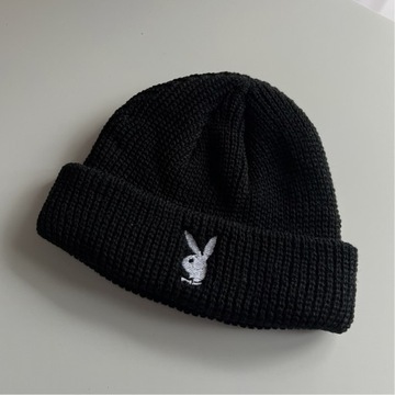 Czapka zimowa beanie ciepła playboy unisex damska