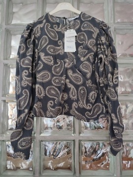 Zara nowa bluzka wzór paisley 38 40