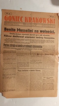 GAZETA GONIEC Krakowski 14 WRZEŚNIA 1943