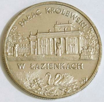  2 zł  1995 r. Pałac w Łazienkach