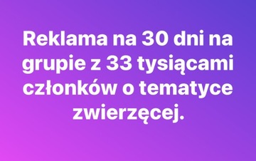 Reklama na 30 dni na grupie facebook