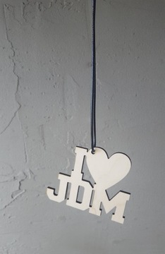 Zawieszka I LOVE JDM * sklejka 3mm, serce ***
