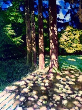 Malczewski „Shadows” acrylic on canvas,100x70.