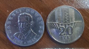 Moneta 20zł 2szt Nowotko-wieżowiec kłosy