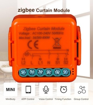 zigbee Przełącznik żaluzji, moduł sterujący do żaluzji