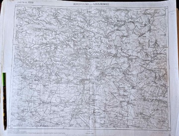 Mapa Beresteczko und Szczurowice 1914 rok 
