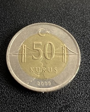 Turcja 50 kuruszy 2009