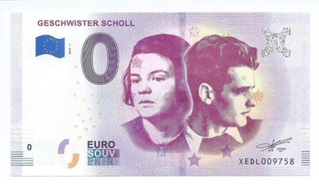 Banknot 0 Euro - Geschwister Scholl 2018