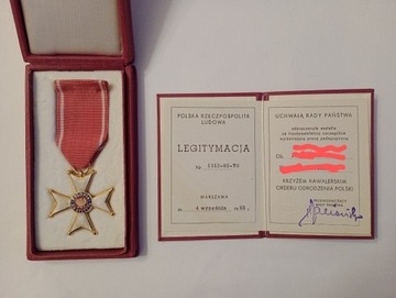 Krzyż kawalerski Orderu Odrodzenia Polski 1984 r.