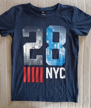 T-shirt 28 NYC bawełna TAKKO r. 158/164