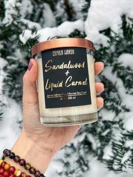 Świeca zapachowa Sandalwood + Liquid Carmel