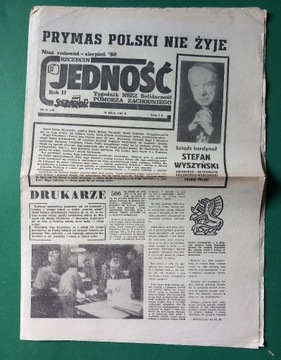 Tygodnik JEDNOŚĆ nr 21 z 29 V 1981 Szczecin