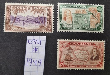 0321 Cook Islands Wyspy Kuka 1949 *