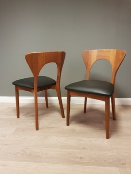 ToP DESIGN. Duńskie krzesła z teaku. Niels Koefoed