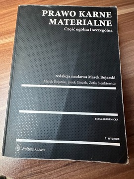 Prawo karne materialne - Marek Bojarski