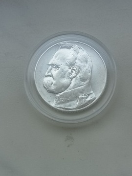 Moneta 5 zł 1936 r J. Piłsudski  srebro 