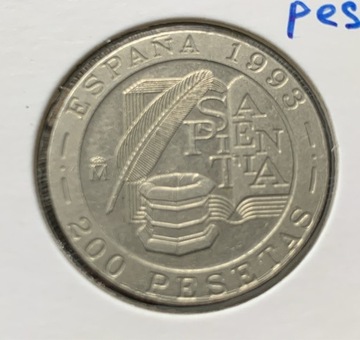 Hiszpania 200 peset, 1993 Juan Luis Vives