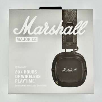Marshall Major IV Słuchawki Bluetooth czarne